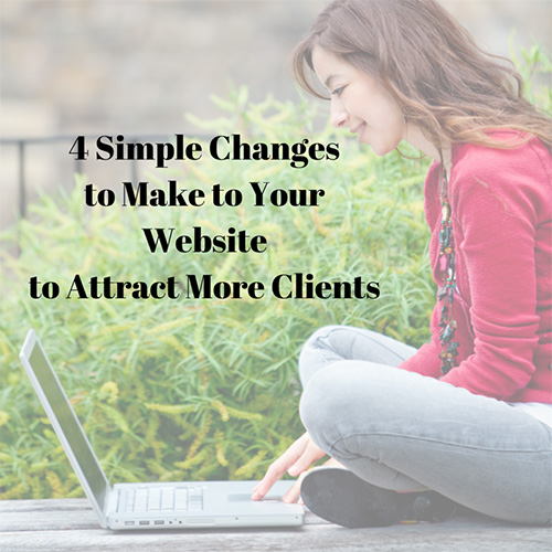 These four website tips will help bring more potential clients to your site! 
