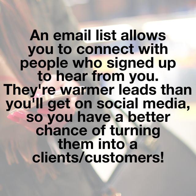 Setup an email list easily with these tips from Kimberly Haydn!